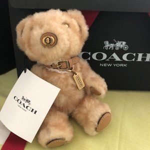 Authentic Teddy Bear Coach Keychain Brand New